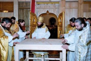 Освящение престола Богоявленского придела, 26 января 2003 г.