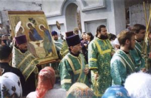 Встреча иконы Святой Живоначальной Троицы, 14 июня 2003 г.