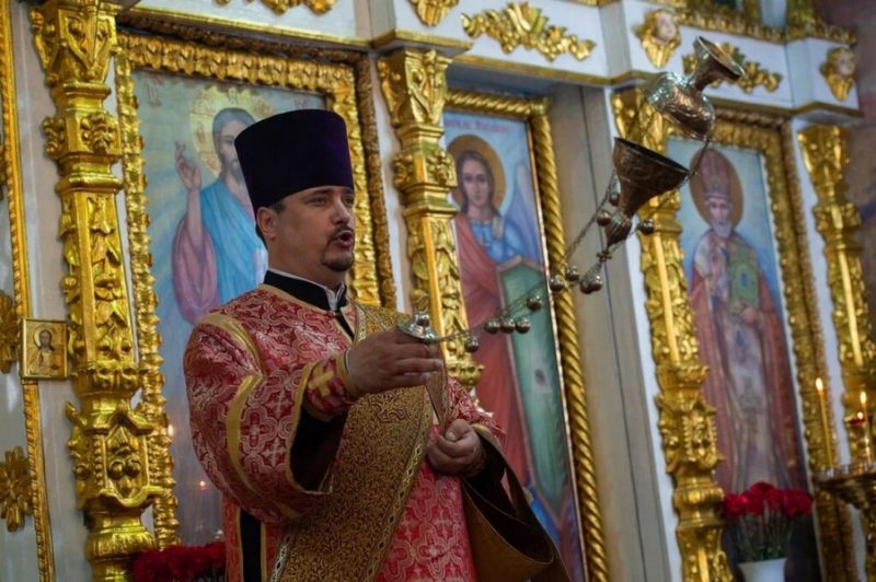 Митрополит Ростислав совершил Божественную литургию в Свято-Никольском женском монастыре с. Могочино