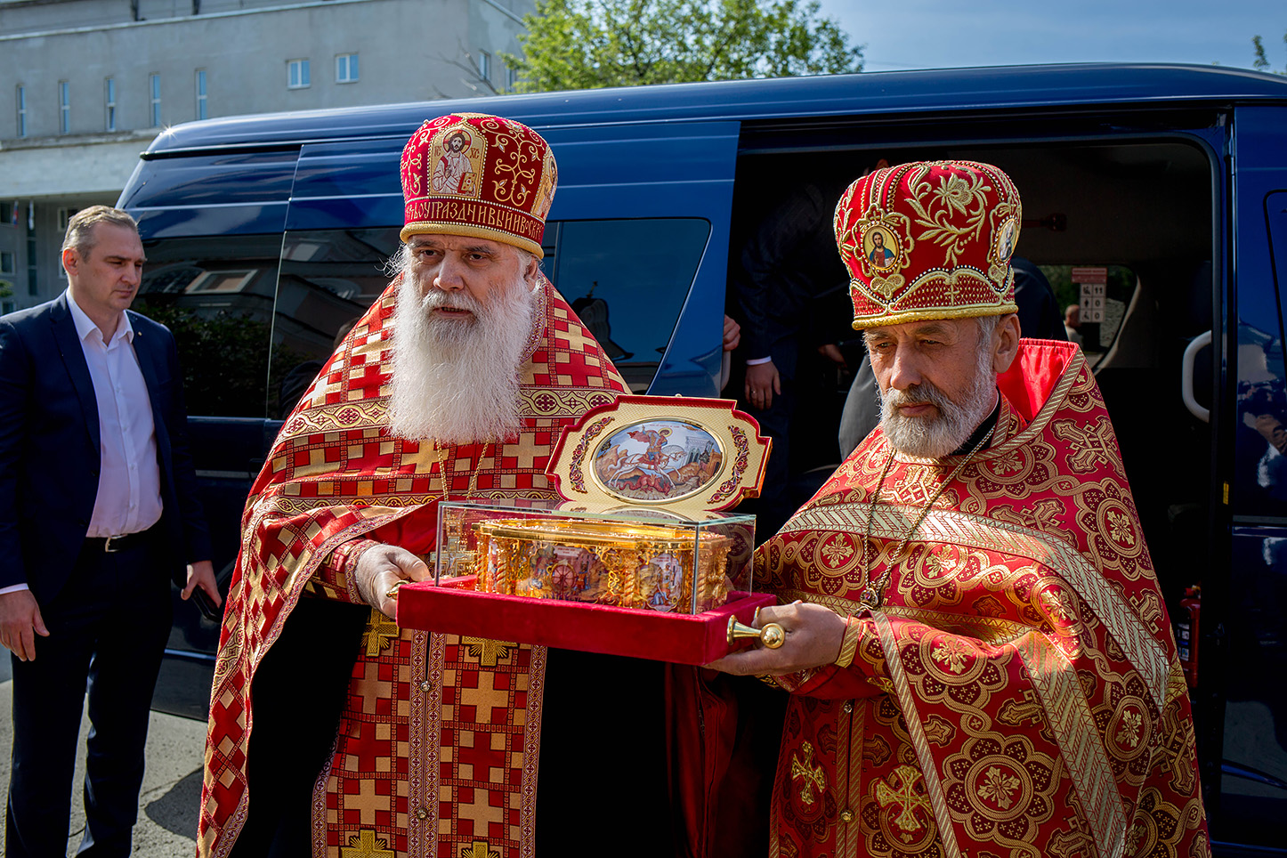 В Томске торжественно встретили ковчег с мощами великомученика Георгия Победоносца