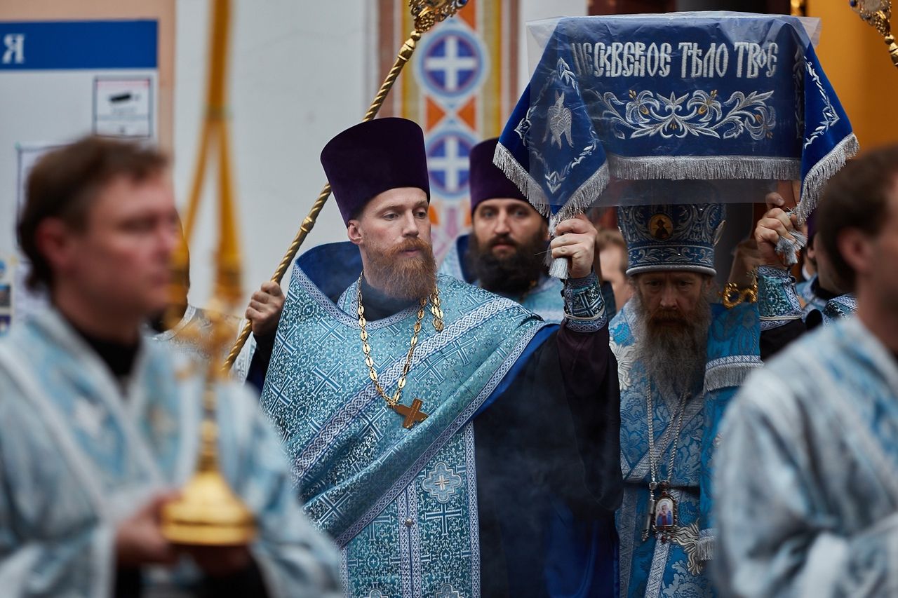 Глава Томской митрополии возглавил чин Погребения Пресвятой Богородицы
