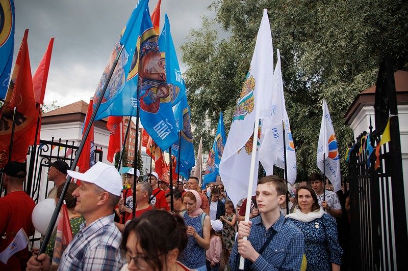 Во Всероссийском параде семьи приняли участие сотни томичей