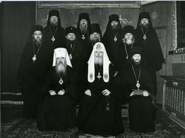 Архиереи, принимавшие участие в хиротонии епископа Ростислава и Святейший Патриарх Алексий II