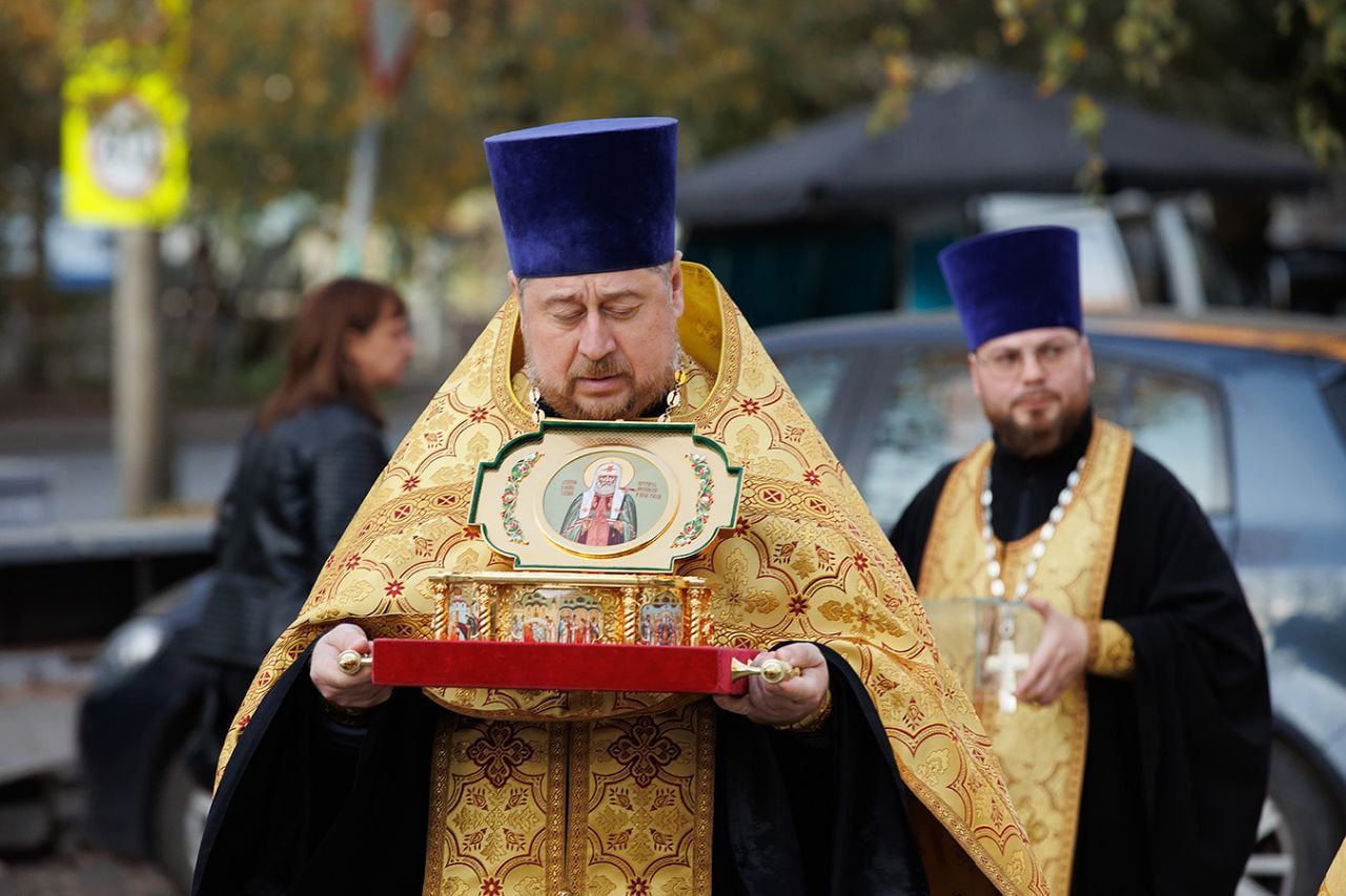 На приходе святителя Тихона встретили мощи святого